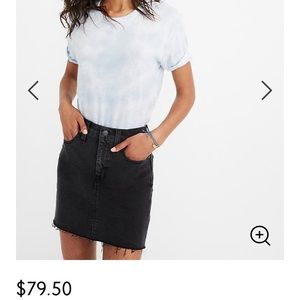 Madewell Stretch Denim Straight Mini Skirt